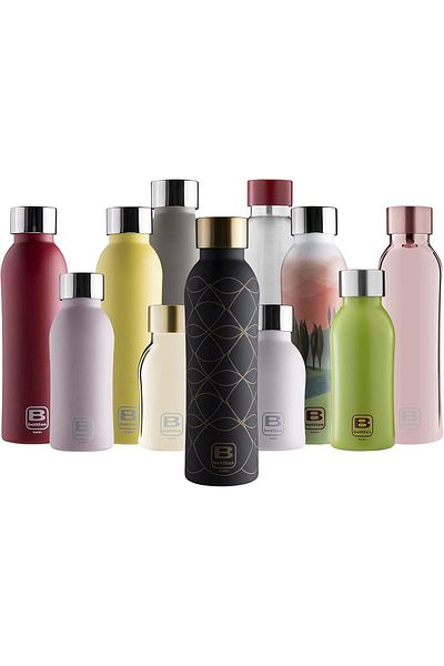 BUGATTI B Bottle Twin Insulated and Reusable 18/10 Stainless Steel Bottle for Hot and Cold Water - S