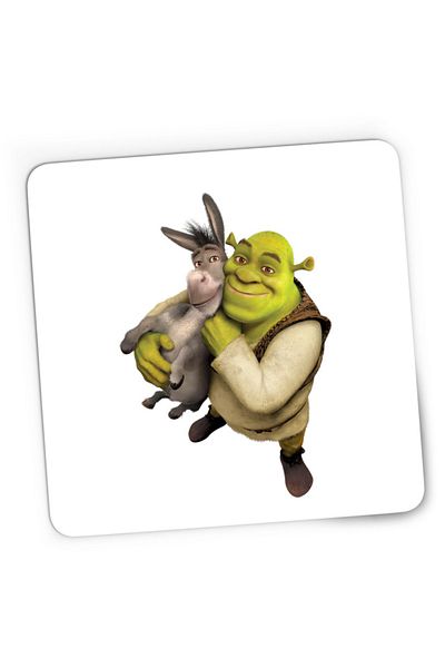 OEM Mousepad Gaming Shrek Donkey Love Animals Medieval Setup Adventure, 21x19 см