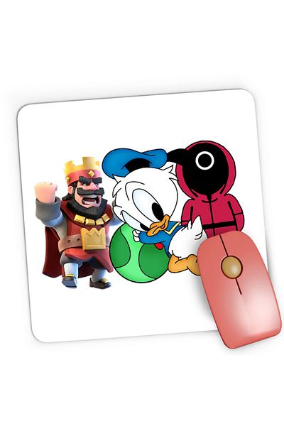OEM Mousepad Gaming Donald Duck Squid Game Clash of Clans Kids, 21x19 см