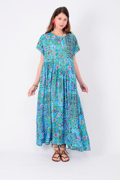 Park Moda AN5021 ΑΣΥΜΜΕΤΡΙΚΟ ΚΟΝΤΟΜΑΝΙΚΙ ΦΟΡΕΜΑ ΕΘΝΙΚΟΥ ΣΧΕΔΙΟ