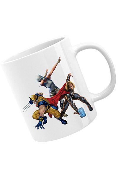 OEM Cana Wolverine Thor Fortnite Dub Funny Battle Royale, alba, 330 ml