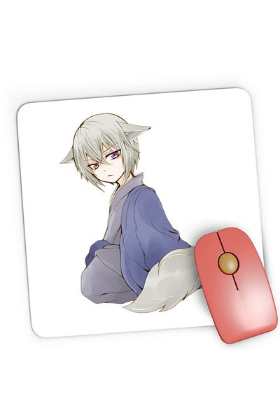 OEM Mousepad Gaming Kamisama Kiss Tomoe Chibi Fox Spirit Shinto, 21x19 см