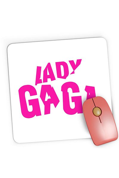 OEM Mousepad Gaming Lady Gaga Logo Popular Musician Style, 21x19 см