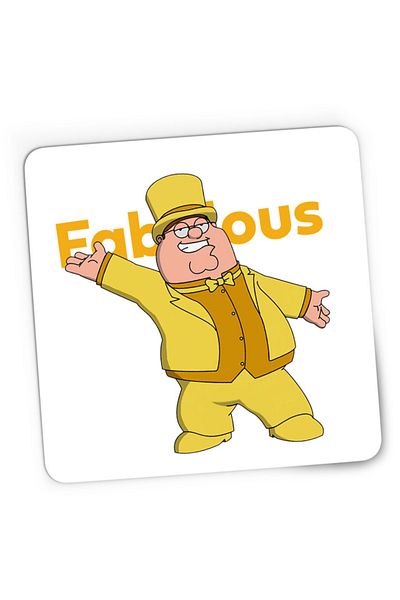 OEM Mousepad Gaming Family Guy Fabulous Father Dance Retro Comics US, 21x19 см