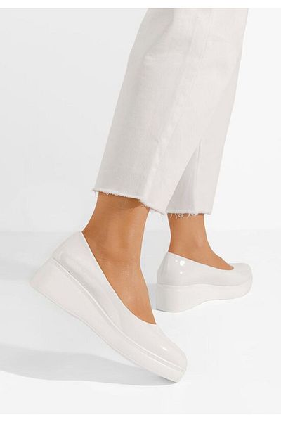 B T Shoes Pantofi casual cu platformă Milanca V2 albi