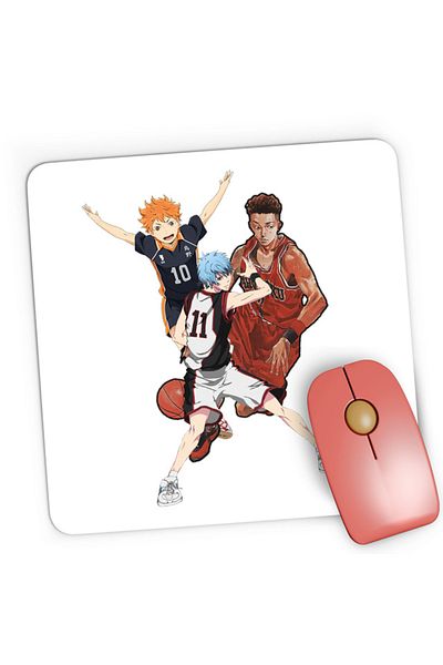 OEM Mousepad Gaming Slam Dunk Kuroko no Basket Haikyuu Hinata Anime, 21x19 cm
