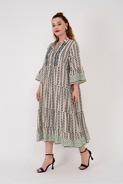 Park Moda AN10643 ΦΟΡΕΜΑ ΜΕ ΛΕΠΤΟΜΕΡΗ ΚΕΝΤΗΜΑ ΜΑΡΙΝ