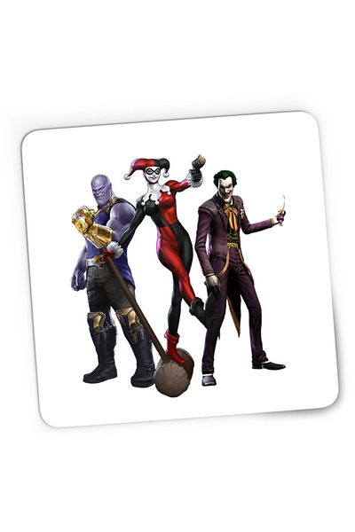 OEM Mousepad Gaming Joker Harley Quinn Woman Thanos Evil Real Life Story, 21x19 см