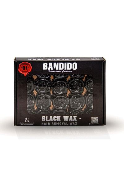 BANDİDO Professional Wax for Hair Removal, Black Bandido, 500g