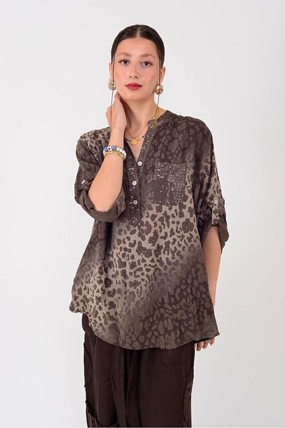 Park Moda 15451-16 CĂMĂȚĂ CU DETALII LEOPARD