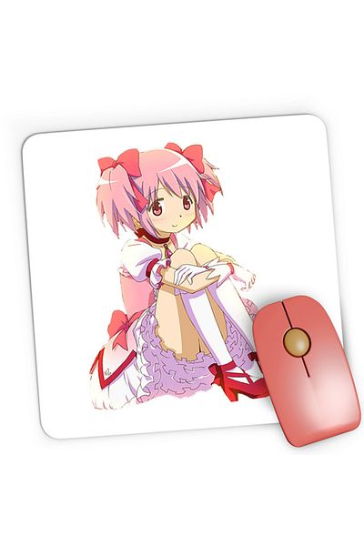 OEM Mousepad Gaming Madoka Magica Kaname Friends Save Univserse Drama, 21x19 см