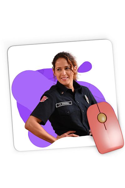 OEM Mousepad Gaming Grey Anatomy Lieutenant Herrera Drama Action, 21x19 см