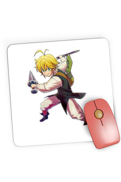 OEM Mousepad Gaming Seven Deadly Sins Melodias Weapon Criminal Weeb, 21x19 см