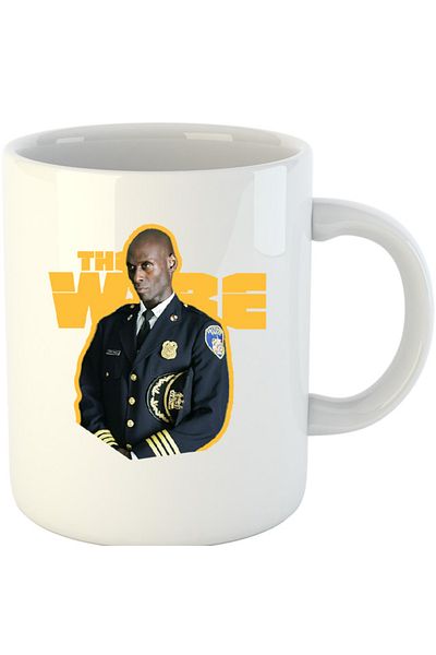 OEM Cana The Wire Lt. Cedric Daniels Lance Reddick Army Drama, alba, 330 ml