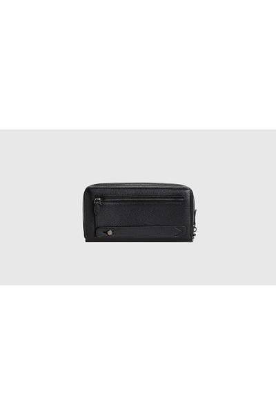AYK'S Μαύρη ανδρική θήκη για κάρτες 4274 Portfolio Bag