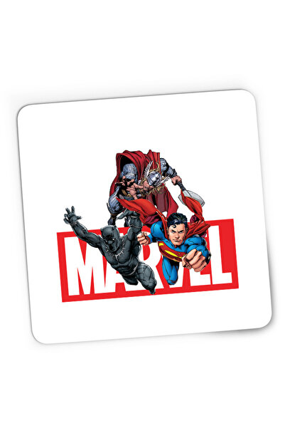 OEM Mousepad Gaming Black Panter Superpowers Action Battle Superman, 21x19 см