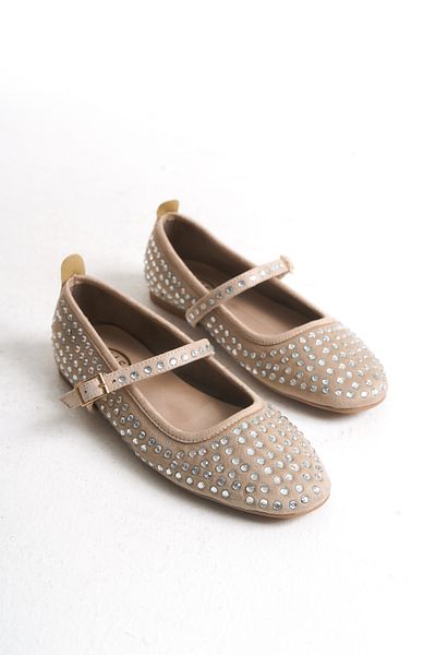Solo Bag Women's Baretl Black Stone Daily Stylish Ballet Shoes