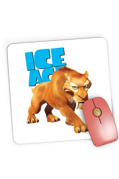 OEM Mousepad Gaming Ice Age Logo Lion Antic Animal Fluffy Huge, 21x19 см