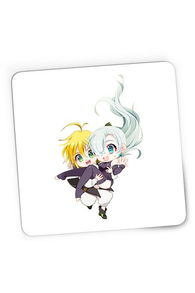 OEM Mousepad Gaming Seven Deadly Sins Chibi Elizabeth Fantasy Anime, 21x19 см
