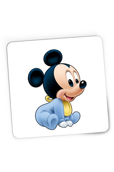 OEM Mousepad Gaming Mickey Mouse Baby Small Chibi Cute Design, 21x19 см
