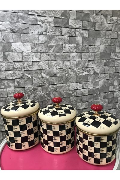 RADGX Spice Rack Set of 3 Checkerboard Spice Rack (10-11-12 cm)