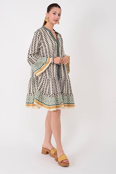 Park Moda AN181 MARIN GARNİ DETAYLI KISA ELBİSE