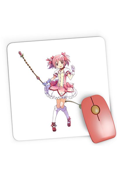 OEM Mousepad Gaming Madoka Magica Kaname Bow Universe Strongest Anime, 21x19 см