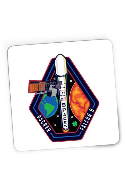 OEM Mousepad Gaming NASA Flacon Sun Mission Voyager Curiosity Discovery, 21x19 см