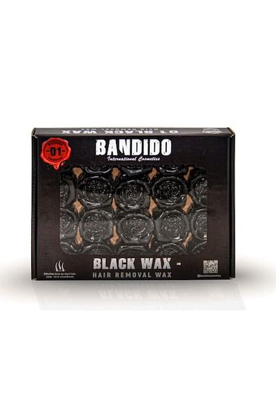 BANDİDO Professional Wax for Hair Removal, Black Bandido, 500g