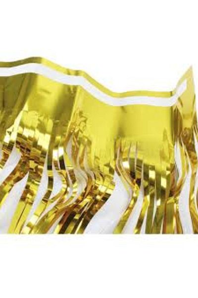 ZENVİVA Gold Table Skirt, 2 Pcs Gold Backdrops