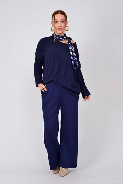 Park Moda 8573 Button Detail Modal Pants