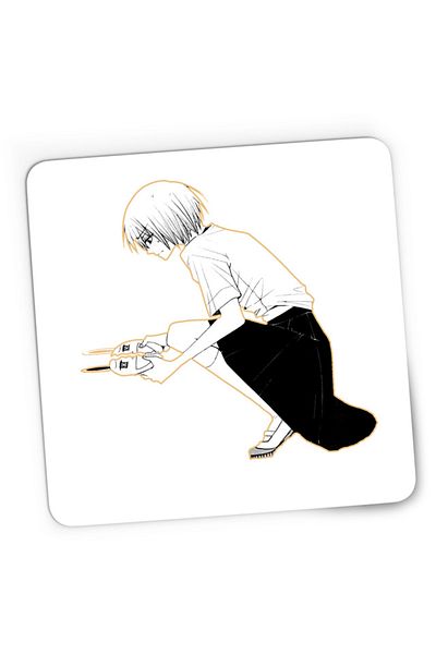 OEM Mousepad Gaming Oresama Teacher Kurosaki Mafuyu Rabbit Usagi Mask Love, 21x19 cm