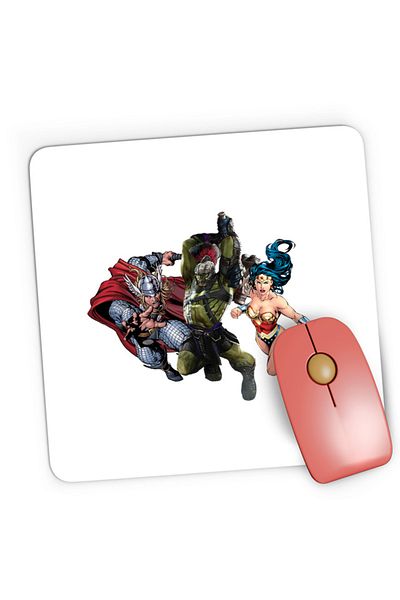 OEM Mousepad Gaming Hulk Wonder Women Thor Norse Mythology, 21x19 см
