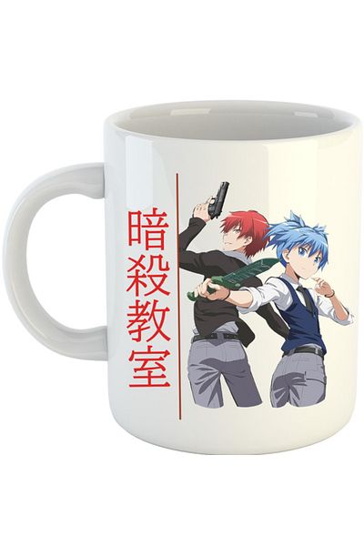 OEM Cana Assassination Classroom Desene Anime, alba, 330 ml