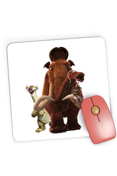 OEM Mousepad Gaming Ice Age Mammal Carnivoran Scrat Steffie Rat Hello, 21x19 cm