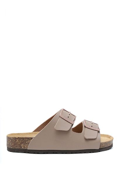 Kifidis KS10260SK Soft Step γυναικείες παντόφλες από φελλό διπλό ριγέ 36-41 46 - Mink