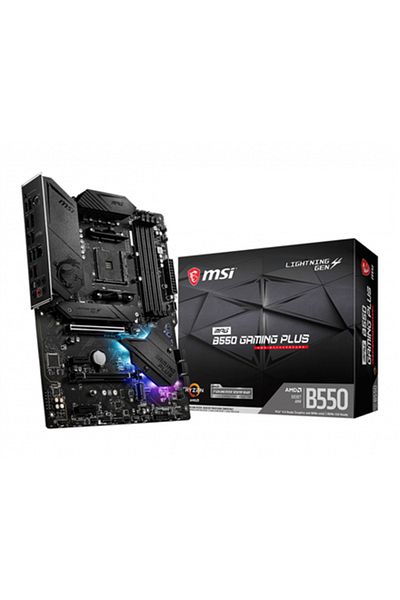 ARMSİLVER MSI | MPG B550 GAMING PLUS | Rodzina procesorów AMD | Gniazdo procesora AM4 | DDR4
