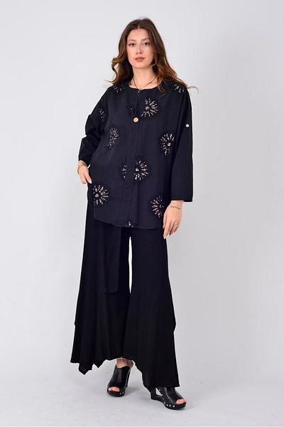 Park Moda An10724 Belt Detail Pants