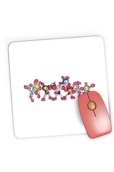 OEM Mousepad Gaming Bomberman Team Friends Members, 21x19 см