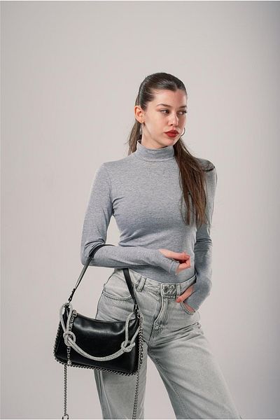 ÇÇS Black Women's Hand and Shoulder Bag 17810