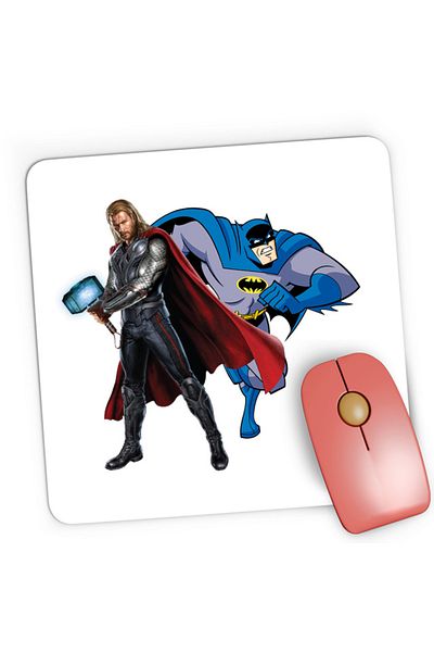 OEM Mousepad Gaming Thor Batman Super Hero DC Universe, 21x19 см