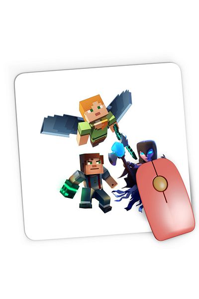 OEM Mousepad Gaming Minecraft Elytra End Clash of Clans Mage Survival, 21x19 см