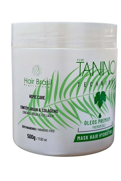 Hair Brasil profissional قناع الشعر تانينو بالأرغان والكولاجين 500 جرام