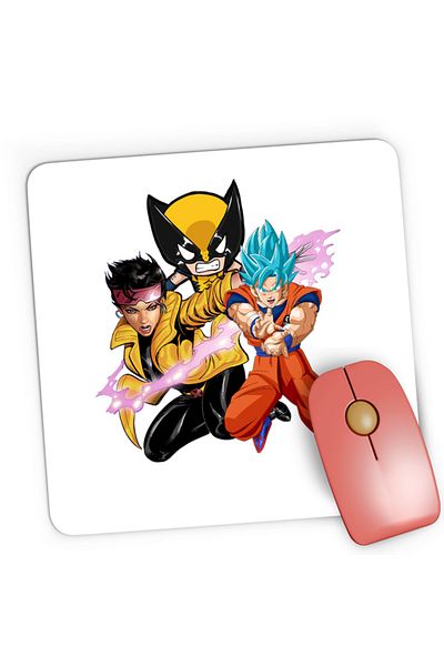 OEM Mousepad Gaming X-men Goku Strong Men Avangers Marvel Anime, 21x19 см