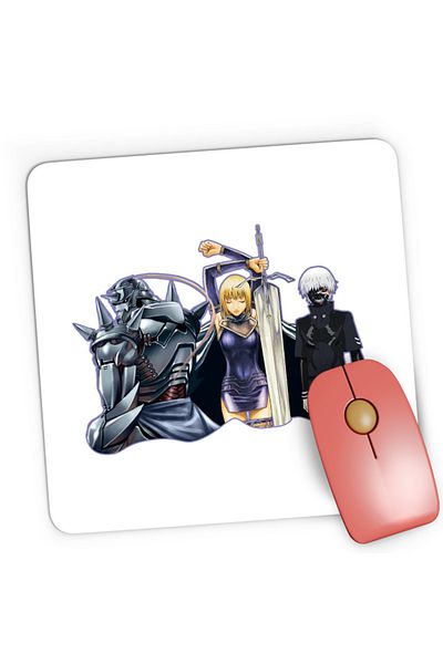OEM Mousepad Gaming Claymore Clare FMA Alphonse Tokyo Ghoul Manga, 21x19 см