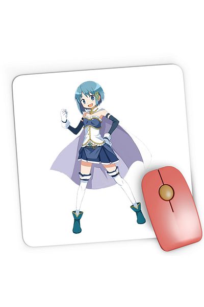 OEM Mousepad Gaming Madoka Magica Sayaka Magical Girl ForteFortissimo, 21x19 см
