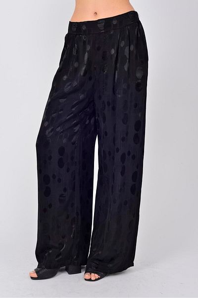 Park Moda Sn307 Lova Circle Pattern Satin Pants