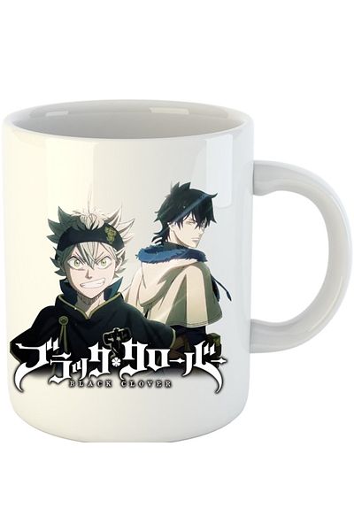 OEM Cana Black Clover Asta Yuno Logo Adventure Drama, alba, 330 ml