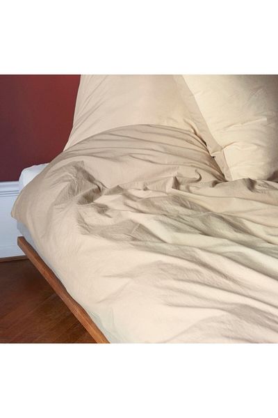 Kotonia Home bed sheet, 100% cotton, Olandina color, 220x240 cm, cappuccino