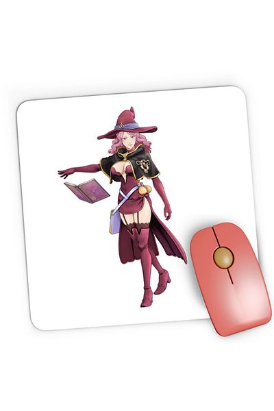 OEM Mousepad Gaming Black Clover Vanessa The Drunker Witch Enoteca Hat, 21x19 см